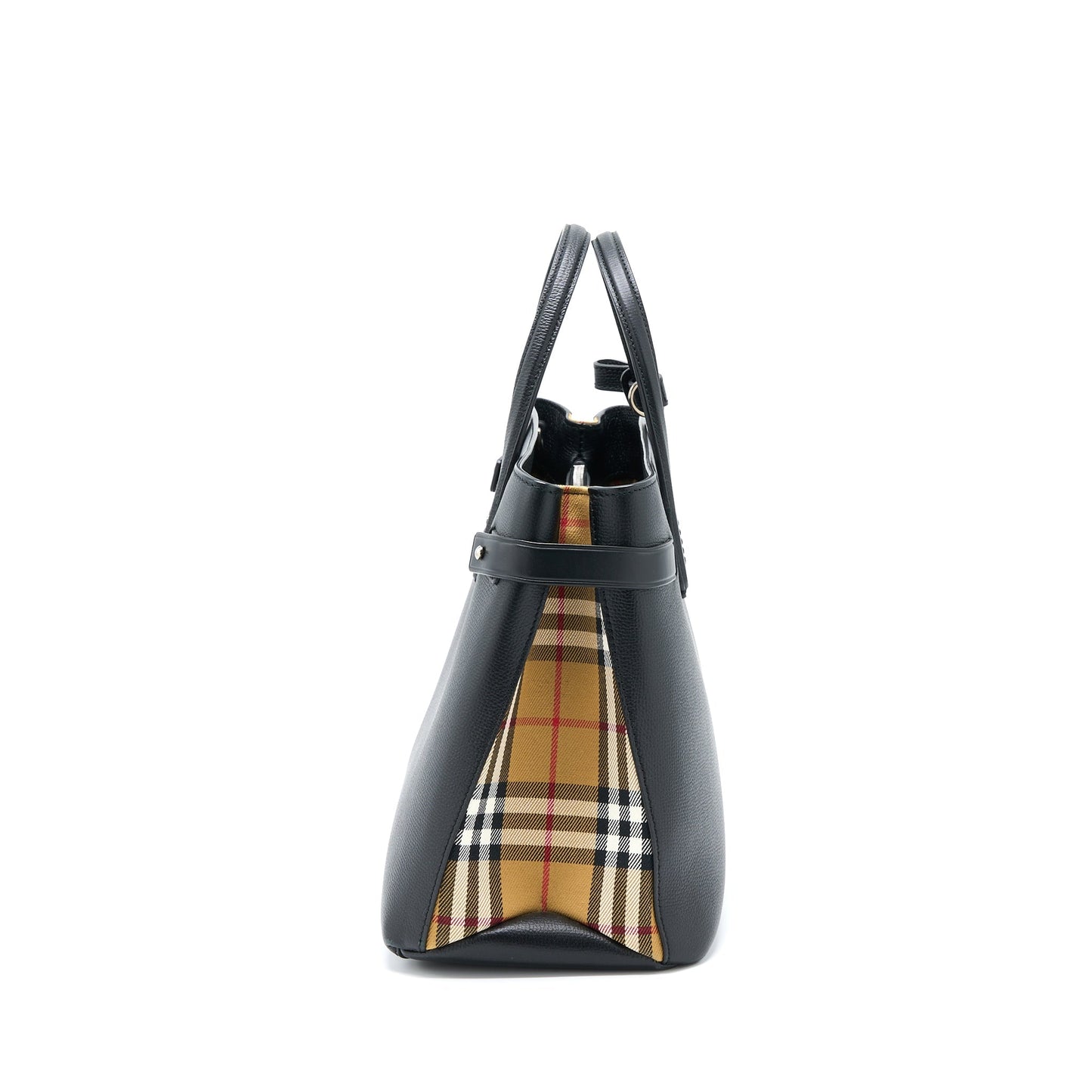 Burberry The Medium Banner Purse Calfskin Black/Multicolour