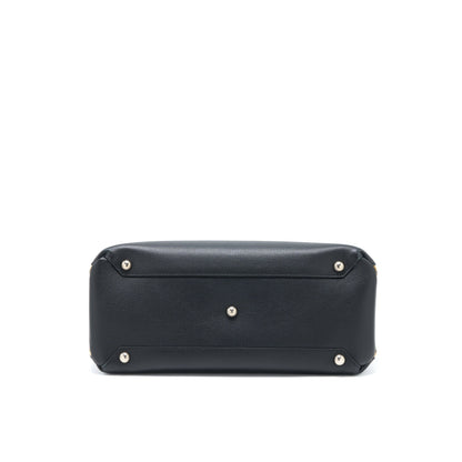 Burberry The Medium Banner Purse Calfskin Black/Multicolour