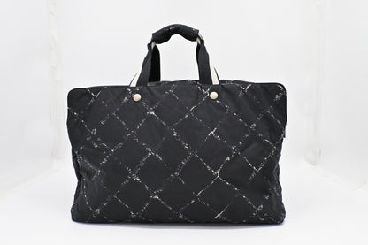 Chanel Travel Line Travel Bag in Black Nylon