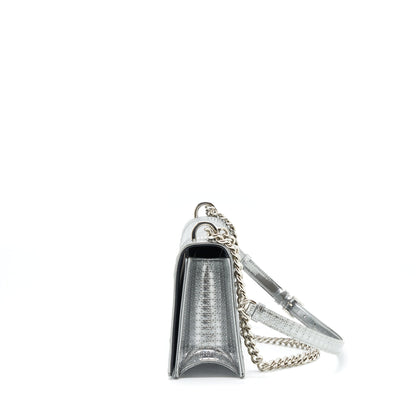 Dior Medium Diorama Metallic Sliver