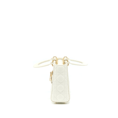 Dior Small Lady Dior Lambskin White