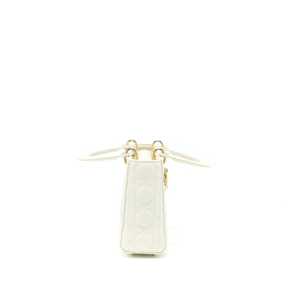 Dior Small Lady Dior Lambskin White