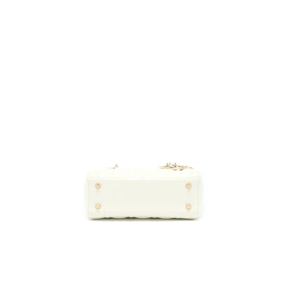 Dior Small Lady Dior Lambskin White