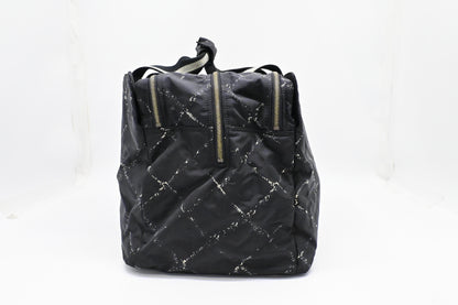 Chanel Travel Line Travel Bag in Black Nylon