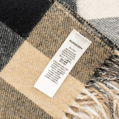 Burberry 200x36CM Reversible Check And Monogram Scarf Cashmere Multicolour