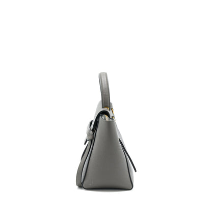 Celine Belt Purse Grained Calfskin Grey