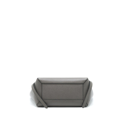 Celine Belt Purse Grained Calfskin Grey
