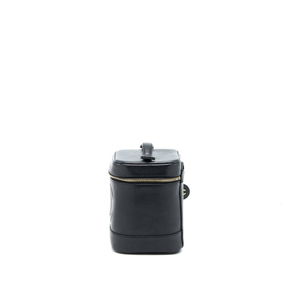 Chanel Vintage Vanity Case with Chain Caviar Black GHW
