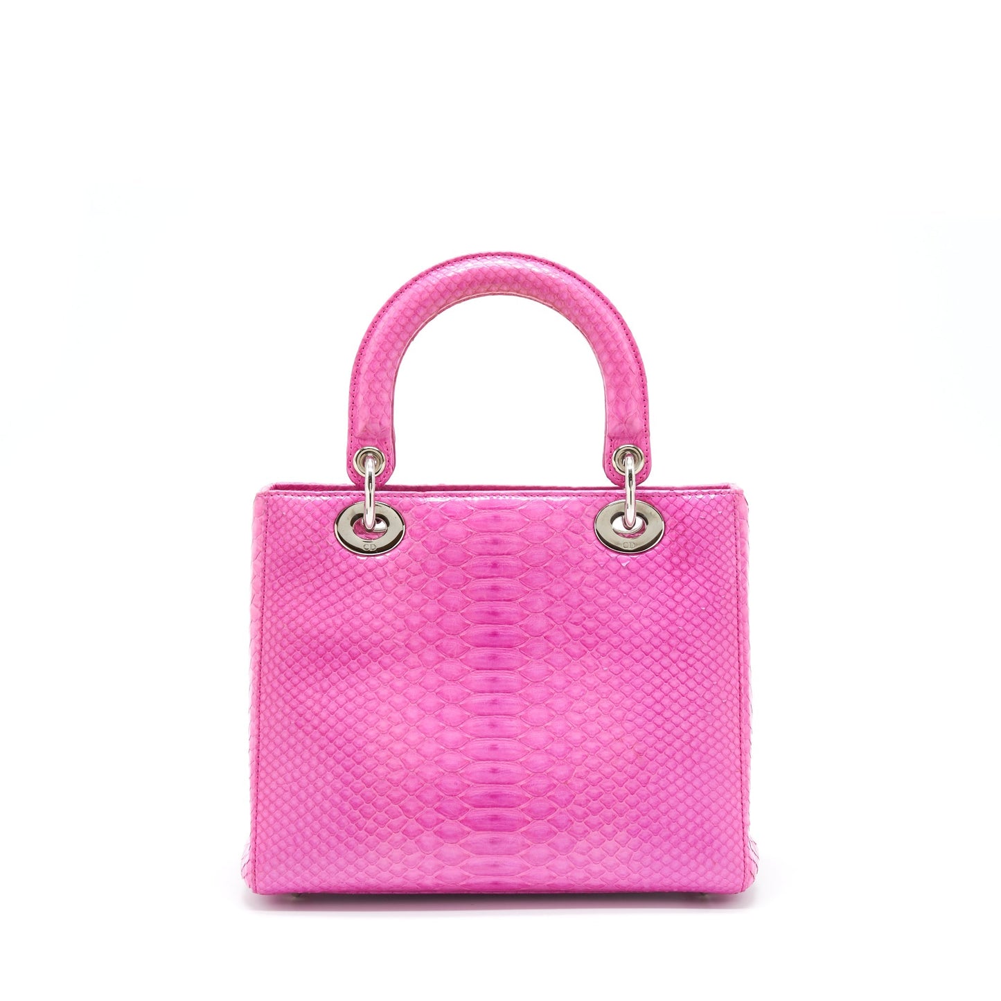 Dior Medium Lady Dior Python Pink