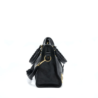 Balenciaga Edged City Purse Goatskin Black