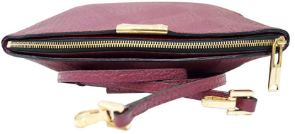 BURBERRY Embossed Leather Chichester Crossbody Bag