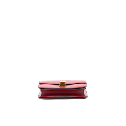 Celine Medium Classic Box Calfskin Red