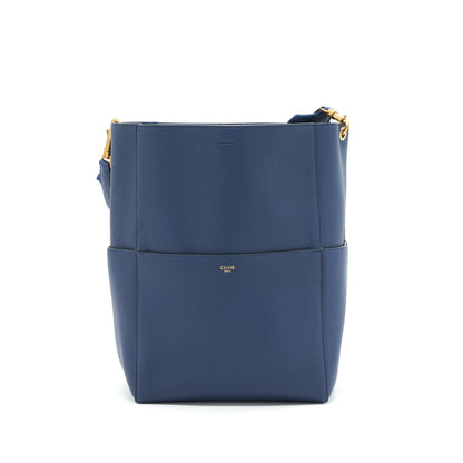Celine Sangle Bucket Purse Navy new logo