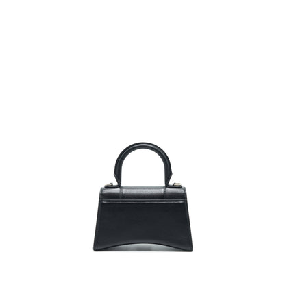 Balenciaga Hourglass Grained Calfskin Black