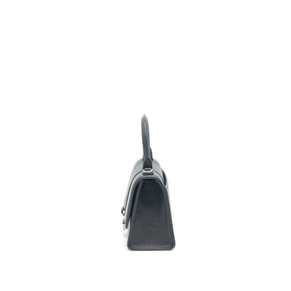Balenciaga Hourglass Grained Calfskin Black