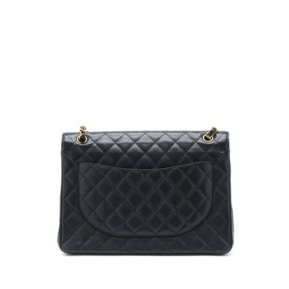 Chanel Maxi Classic Double Flap Bag Caviar Black GHW