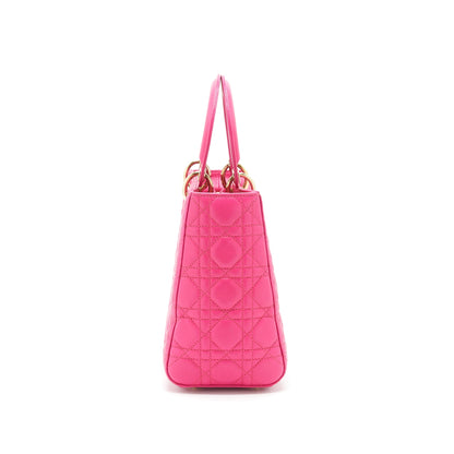 Dior Lady Dior Purse Medium Pink