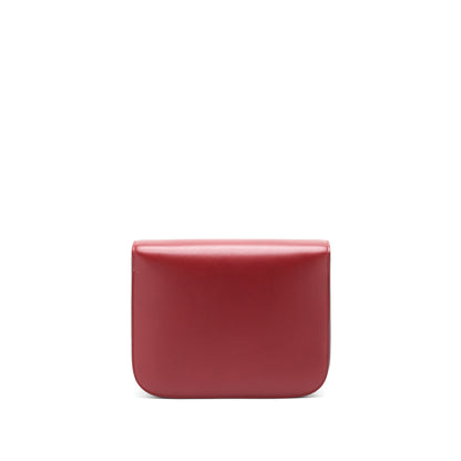 Celine Medium Classic Box Purse red