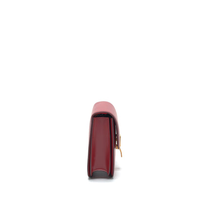 Celine Medium Classic Box Purse red