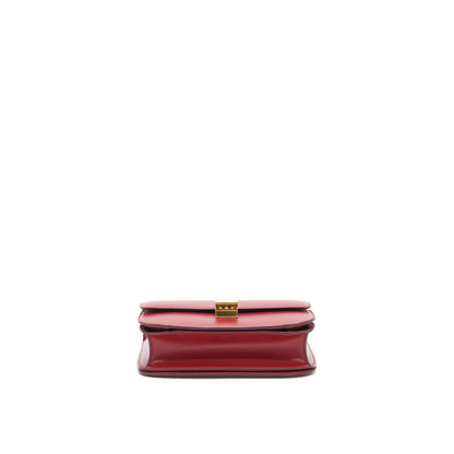 Celine Medium Classic Box Purse red