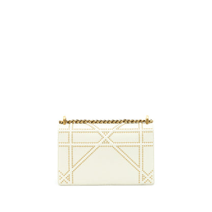 Dior Medium studded Diorama White