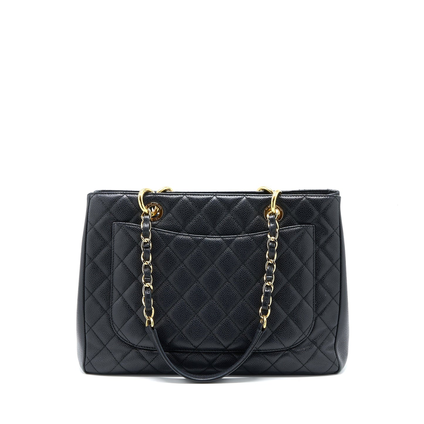 Chanel Grand Shopping Tote Bag Caviar Black GHW