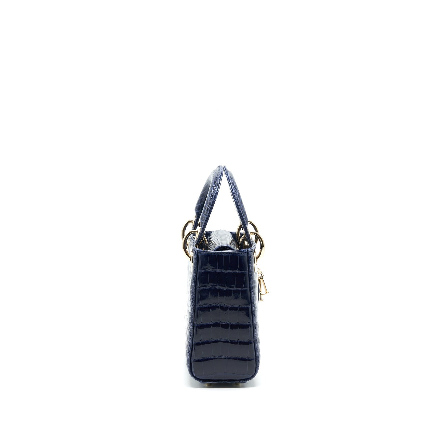 Christian Dior Mini Lady Dior Alligator Oil Blue