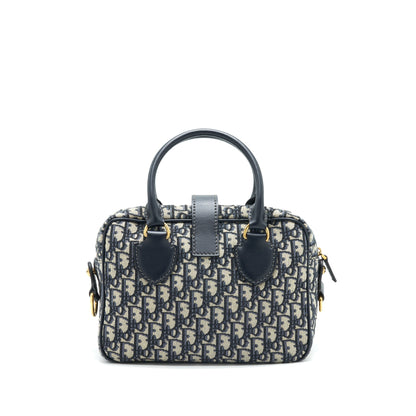 Dior Oblique Collection Blue Monogram Canvas Tote Purse