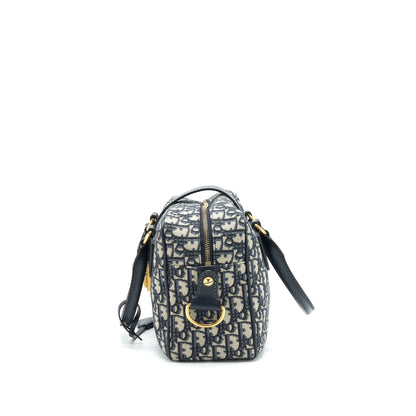 Dior Oblique Collection Blue Monogram Canvas Tote Purse