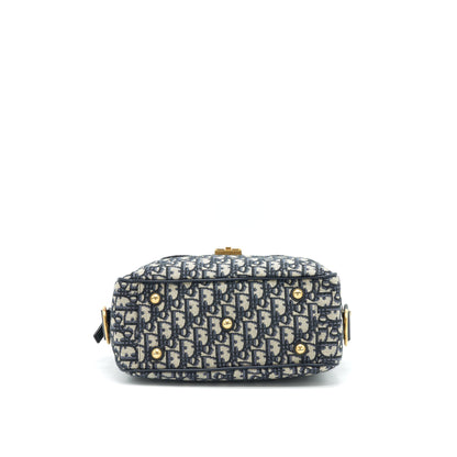 Dior Oblique Collection Blue Monogram Canvas Tote Purse
