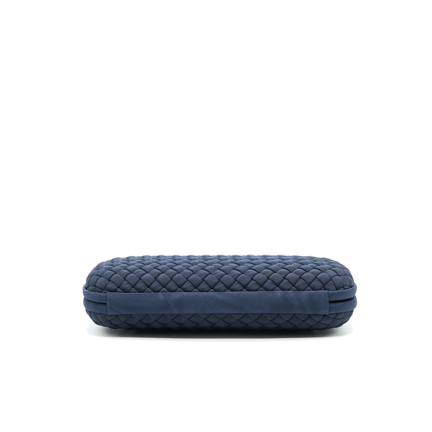 Bottega Veneta Knot Clutch in Navy with Ruthenium Hardware
