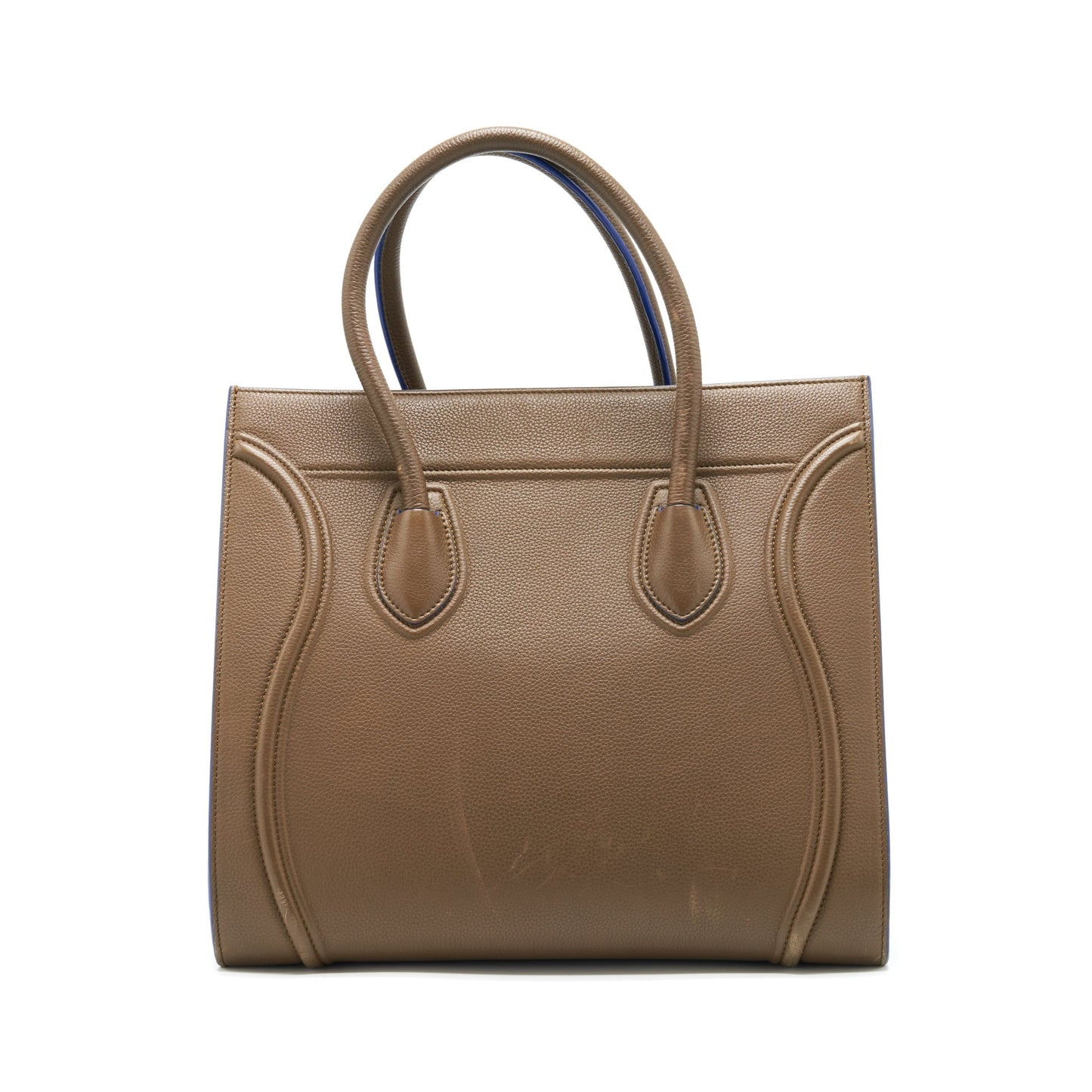 Celine Phantom Tote Purse Dark Brown/Blue