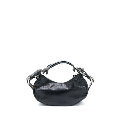 Balenciaga Le Cagole Mini Purse Arena Lambskin Black