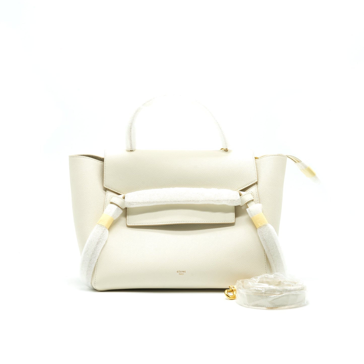 Celine Mini Belt Purse White with