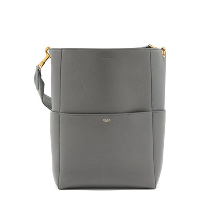 Celine Sangle Bucket Purse grey