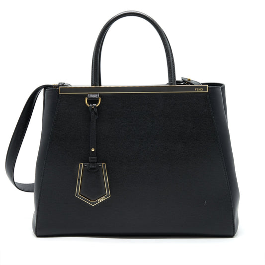 Fendi 2Jours Tote Purse Black