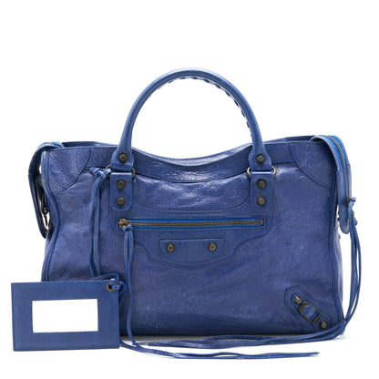 Balenciaga Classic City Purse Blue