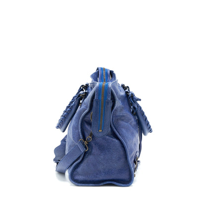Balenciaga Classic City Purse Blue