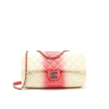 CHANEL Multi Color Caviar Large Flap Bag HW
