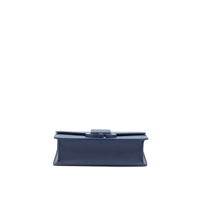 Dior Montaigne 30 Calfskin Navy With Black Hardware