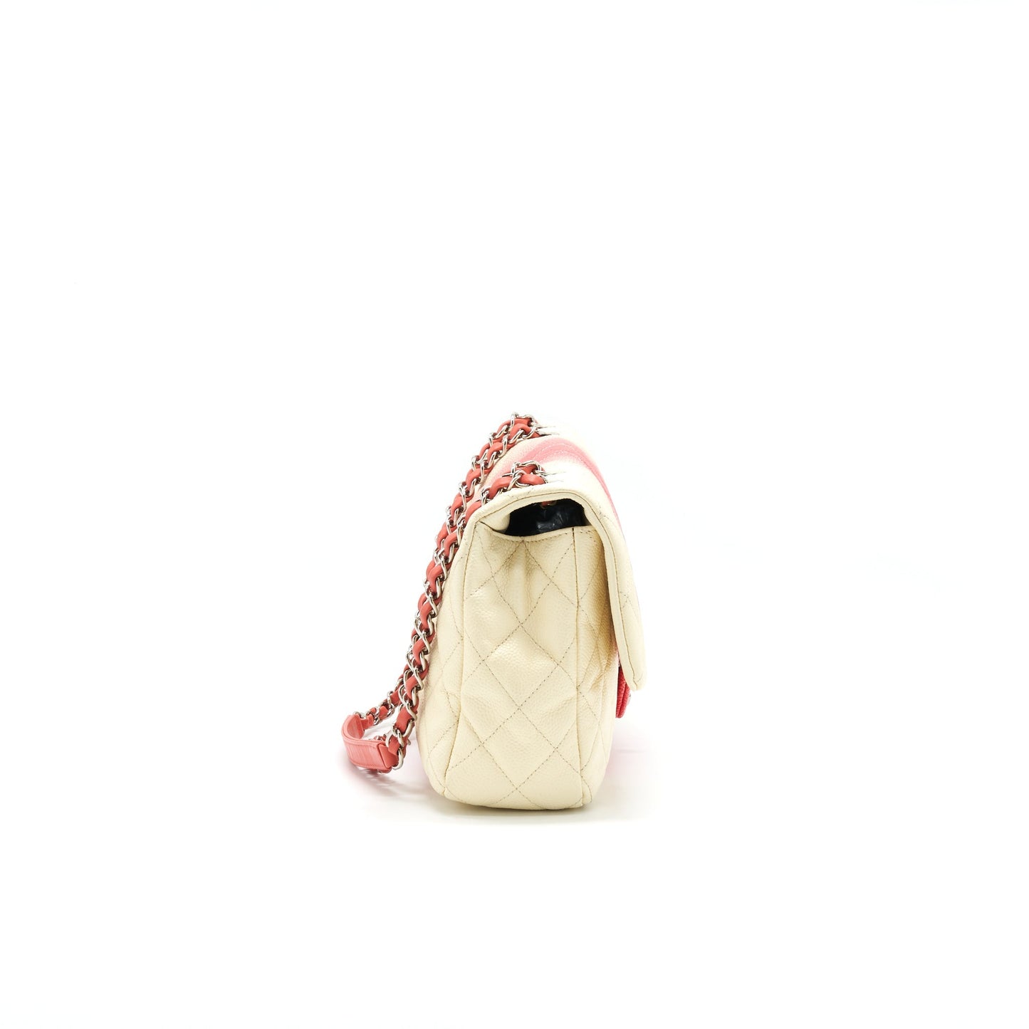 CHANEL Multi Color Caviar Large Flap Bag HW