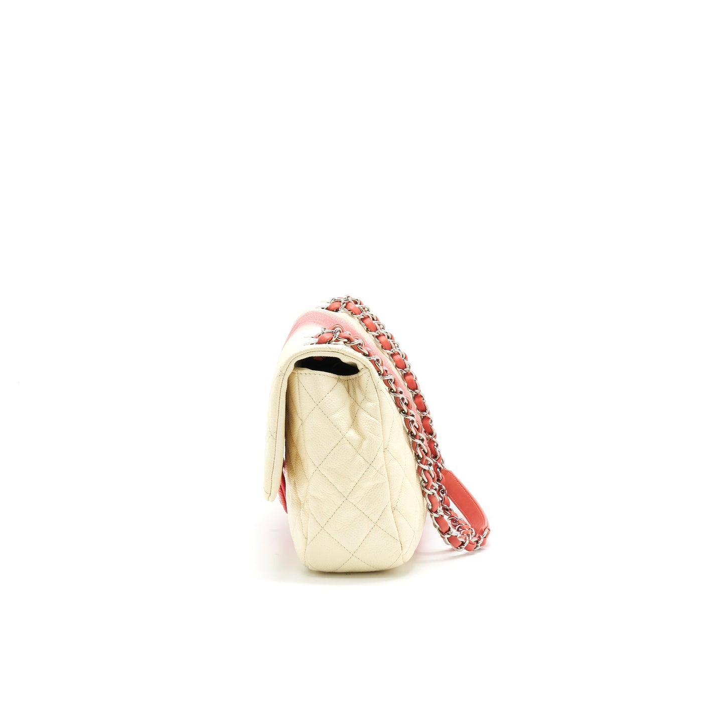 CHANEL Multi Color Caviar Large Flap Bag HW