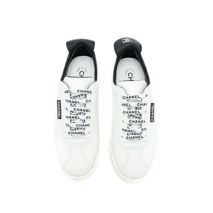 Chanel Size 37 Sneaker Letter Shoelace Calfskin Multicolour