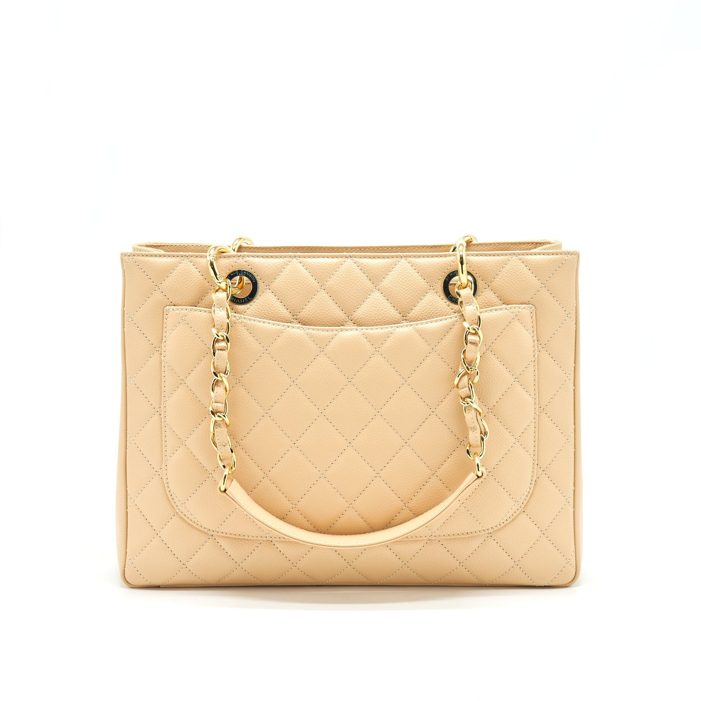 Chanel Grand Shopping Tote Bag Beige with GHW