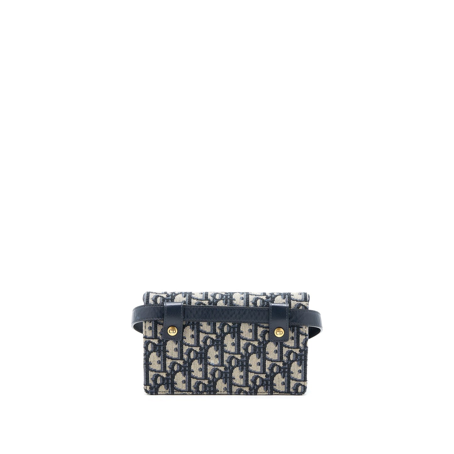 Dior Saddle Belt Pouch Blue Oblique Jacquard