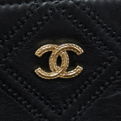 Chanel Quilted Pouch with Tassel Black LGHW