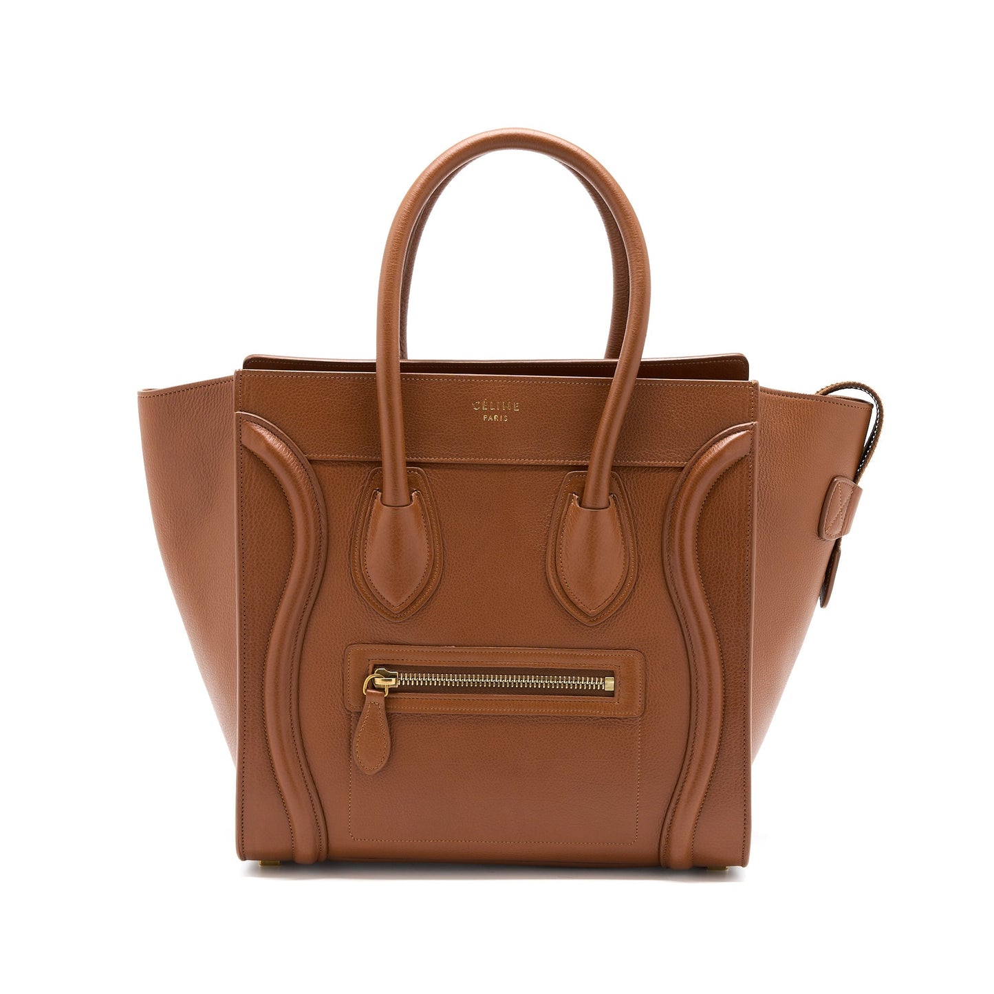 Celine Micro Luggage Purse Calfskin Brown
