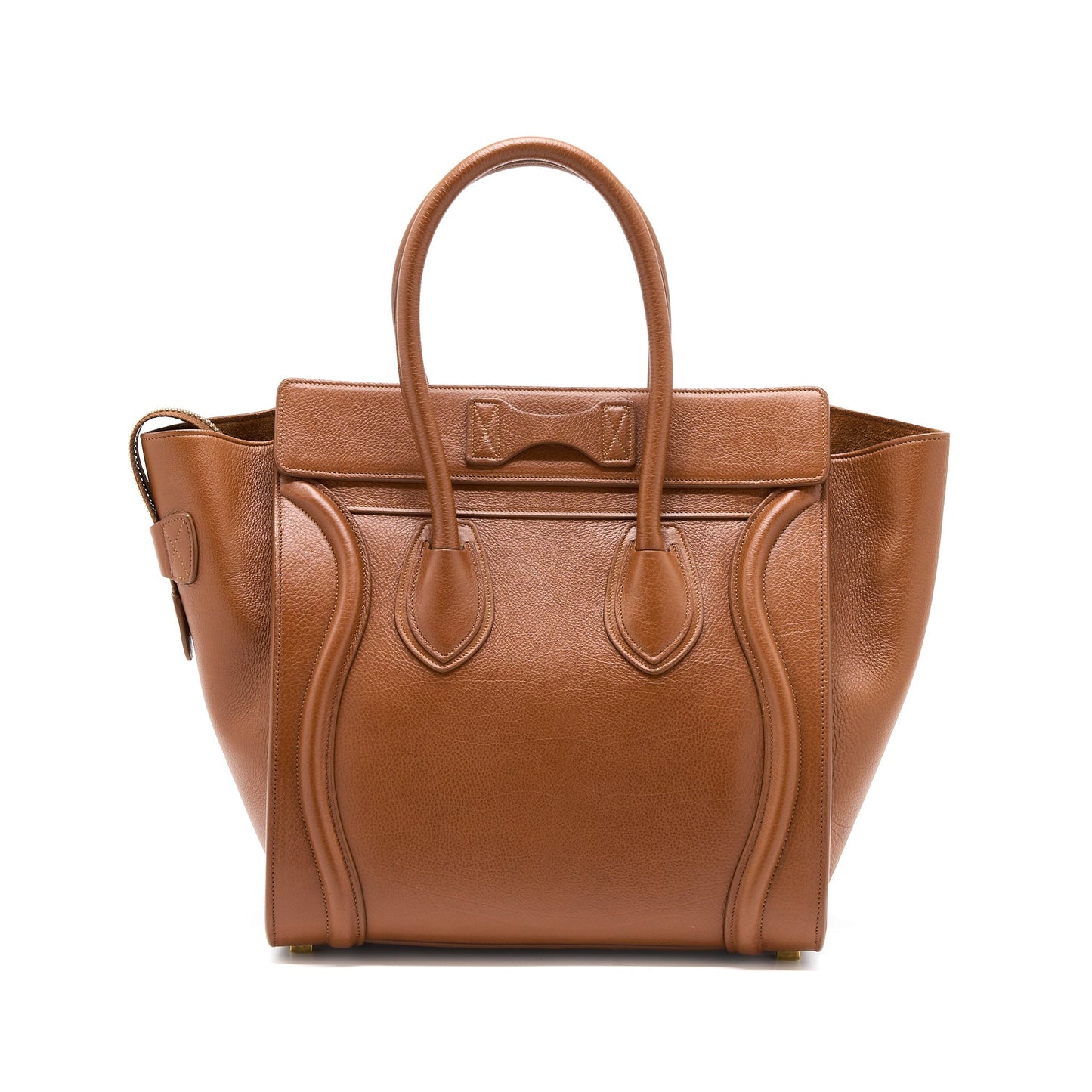 Celine Micro Luggage Purse Calfskin Brown
