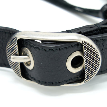 Balenciaga Le Cagole Mini Purse Arena Lambskin Black