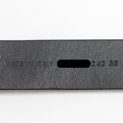Dior Size 85 Crystal 25mm Belt Calfskin Black with Black Hardware